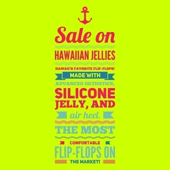 Hawaiian jelly flip-flops on sale! Click poster - Picture 1 of 1